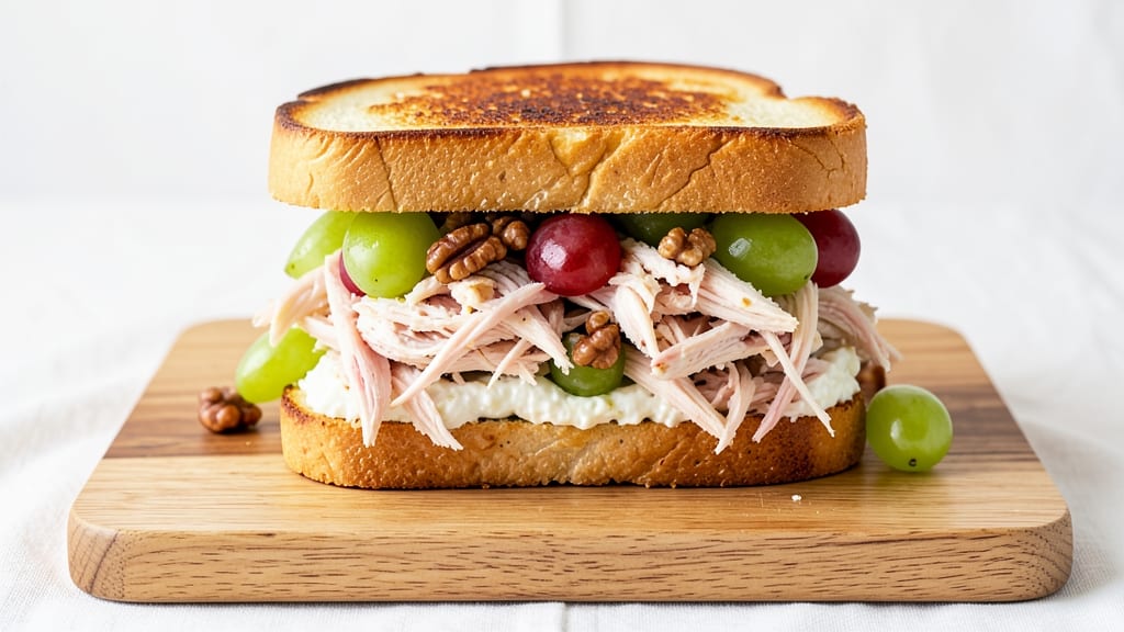 Chicken Salad With Grapes and Nuts Sandwich Recipe: Sweet-Tart Crunch Between Fluffy Toast