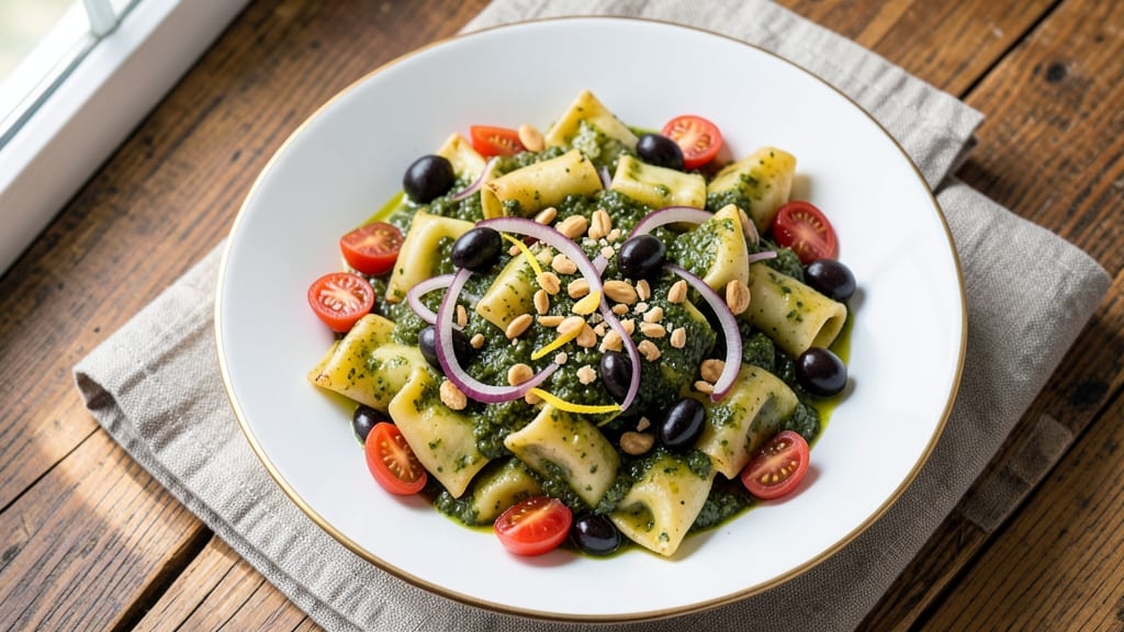 Cold Pesto Tortellini Salad Recipe: Bright Green Pesto Meets Chewy Shells