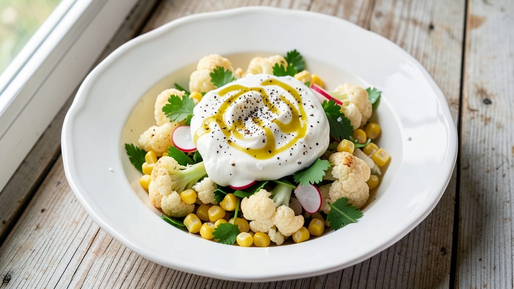 Cauliflower and Corn Salad Recipe: Crunchy, Creamy, Zero-Mayo Bliss