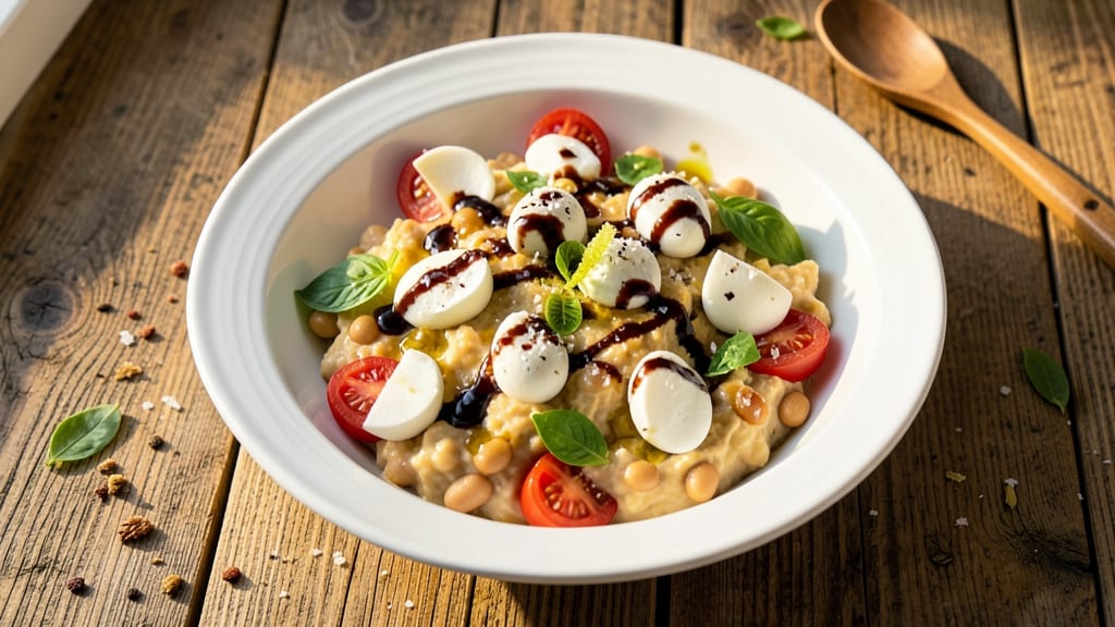 White Bean Caprese Salad Recipe: Creamy White Beans Meet Fresh Basil & Cherry Tomatoes