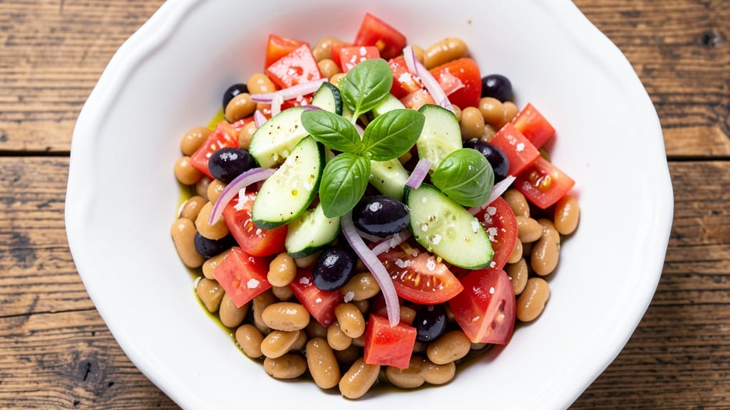 White Bean and Tomato Salad Recipe: Bright Mediterranean Crunch Without Mayo