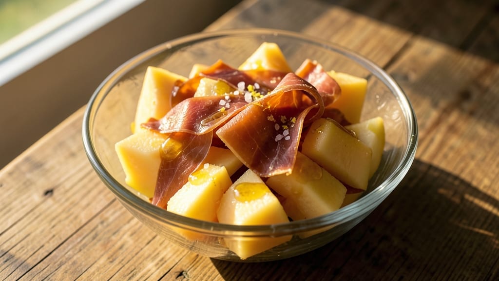 Cantaloupe, Prosciutto, and Salad Recipe: Sweet-Savory Bite-Sized Summer Delight