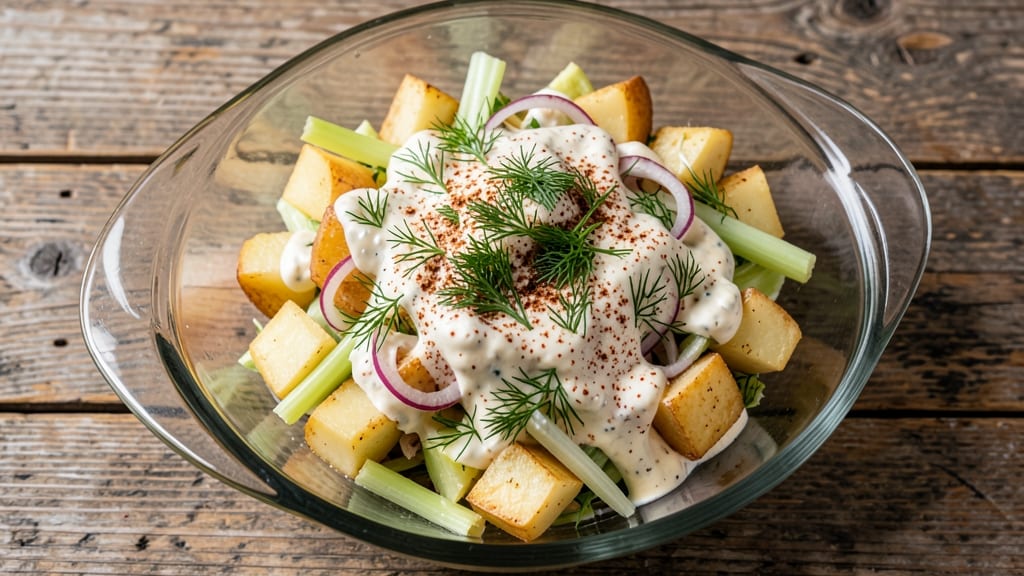 Alton Brown's Potato Salad Recipe: Smoky Herb Cream Cheese Crunch Without Mayo Cling