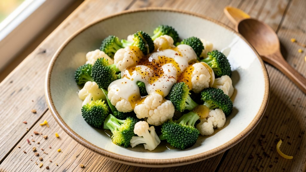 Cold Broccoli and Cauliflower Salad Recipe: Crunchy Raw Roots With Citrusy Vinaigrette Bite