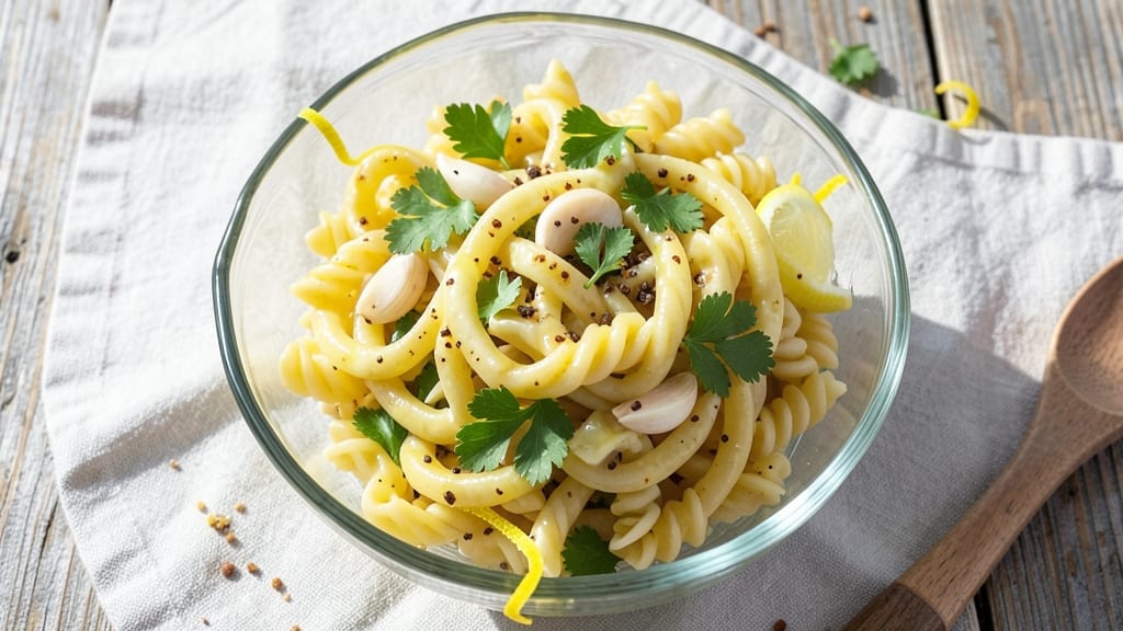 Cold Lemon Pasta Salad Recipe: Zesty Brightness That Stays Fresh All Day