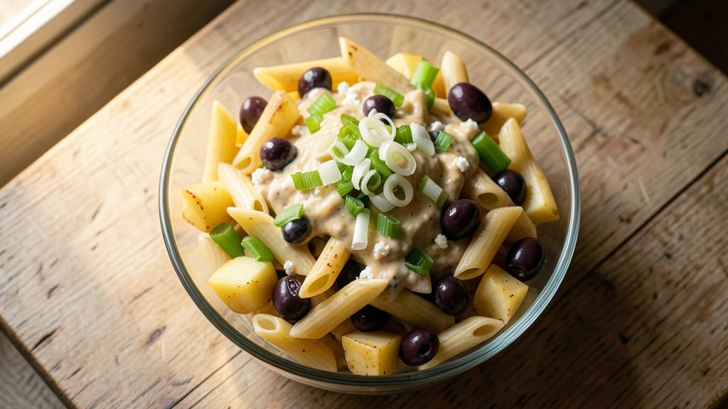 Club House Pasta Salad Recipe: Herb-Infused Cream Cheese With Celery Crowns That Stay Crisp