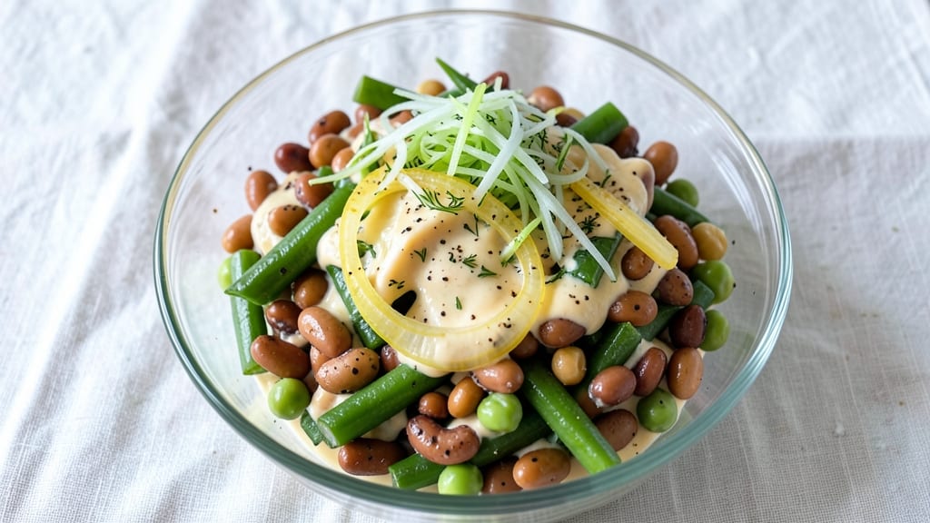 Three Bean Salad Recipe With Mayonnaise: Creamy, Crunchy Layers That Stay Fresh for Days