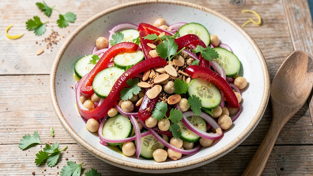 Chick Bean Salad Recipe: Herb-Infused Crunch With Zero Mayo Cling
