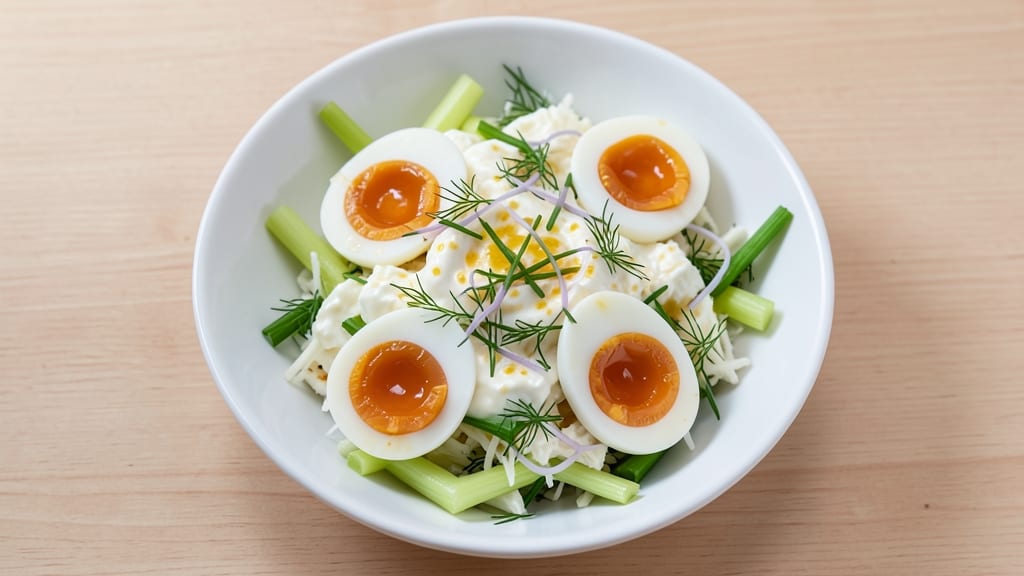 Weight Watchers Zero-Point Egg Salad Recipe: Celery Crown Crunch Without Mayo Cling