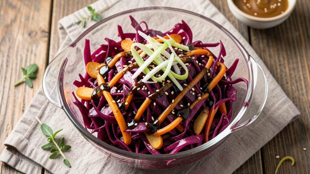 Chinese Red Cabbage Salad Recipe: Crunchy, Tangy, and Spice-Infused Bite-Sized Delight