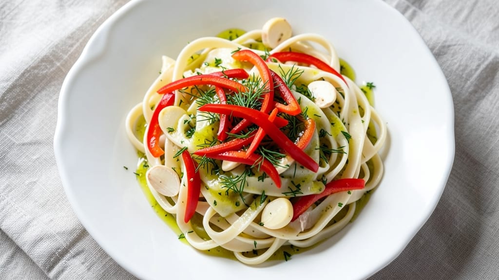 Cold Fettuccine Pasta Salad Recipe: Chilled Al Dente With Zesty Lemon-Dill Dressing