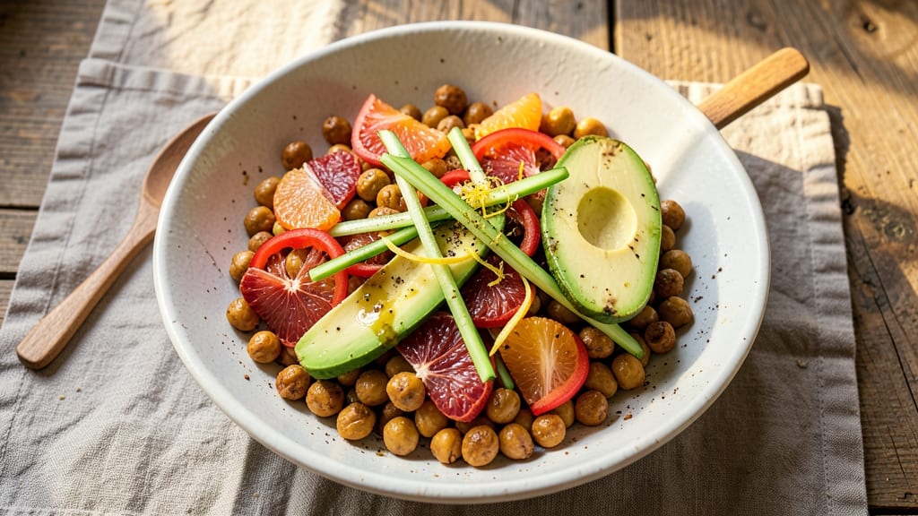 Citrus Chickpea Salad Recipe: Zesty Brightness With Crunchy Chickpeas