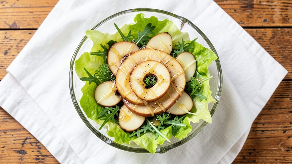 Champagne Pear Vinaigrette Salad Recipe: Bubbly Brightness With Crisp Celery Crowns