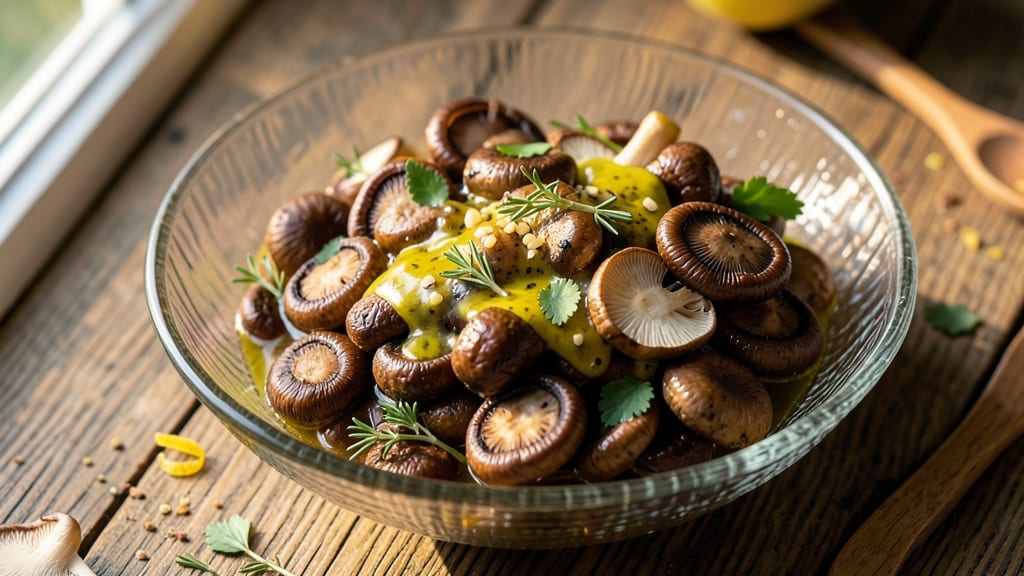Cold Mushroom Salad Recipe: Earthy Umami Crunch With Herbed Olive Oil Dressing