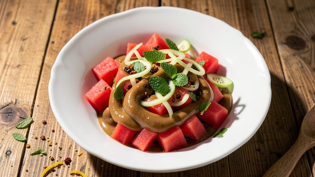 Capital Grille Watermelon Salad Recipe: Smoky Chipotle Cream Cheese Meets Juicy Melon
