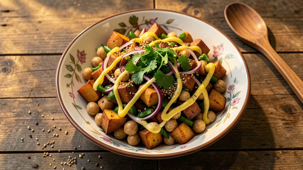 Aloo Chana Salad Recipe: Spiced Chickpea and Potato Crunch in 20 Minutes