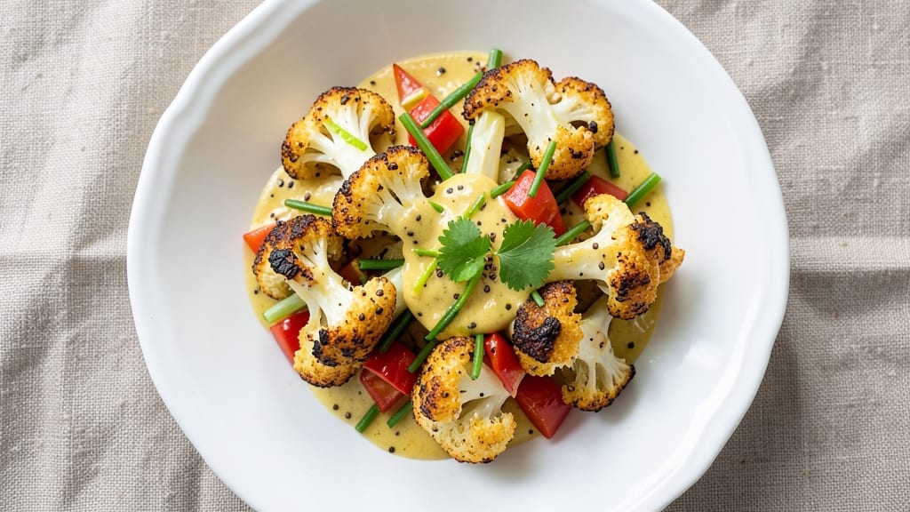 Cauliflower Curry Salad Recipe: Warm Spiced Cauliflower Meets Cool Creamy Crunch