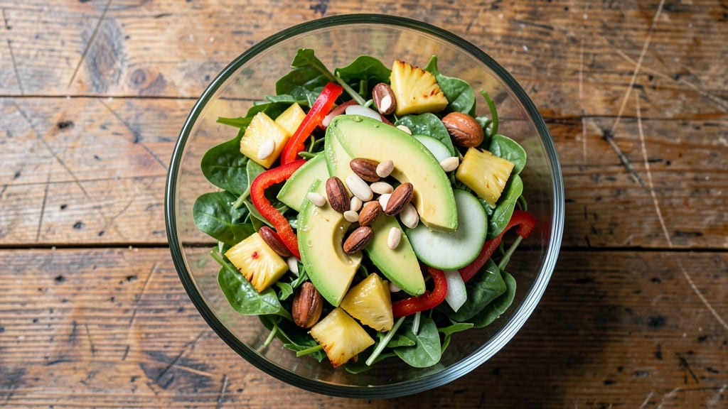 Veg Hawaiian Salad Recipe: Tropical Crunch With Pineapple and Macadamia Magic