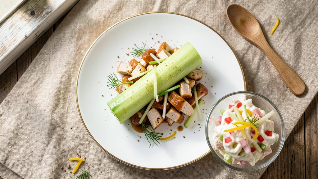 Chicken Salad Cucumber Rolls Recipe: Crisp Wraps With Zero-Mess Assembly