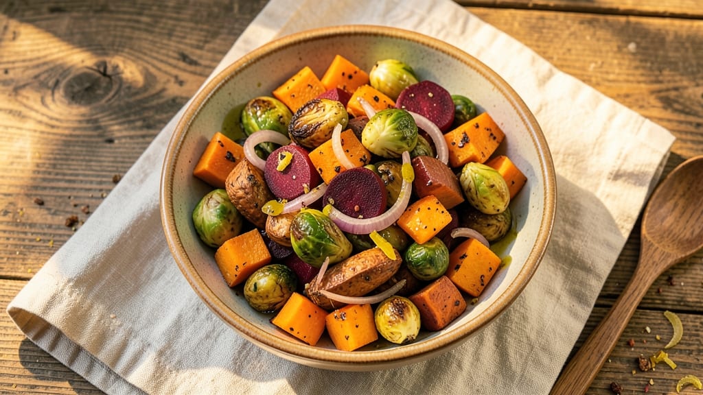Warm Roasted Vegetable Salad Recipe: Hearty Winter Bites With Caramelized Edges