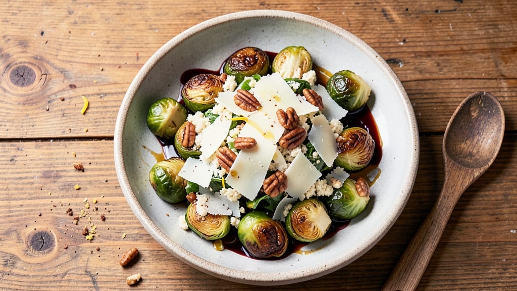 Central Market Brussels Sprout Salad Recipe: Crispy Roasted Bites with Pecan-Parmesan Crunch