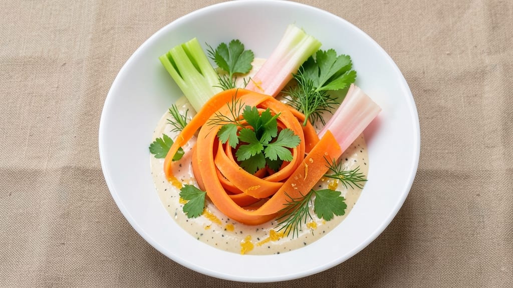 Carrot Ribbon Salad TikTok Recipe: Crunchy Celery Crowns With Creamy Herb Twist