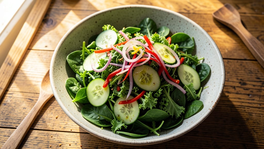All-Green Salad Recipe: Vibrant Greens and Zesty Citrus Twist