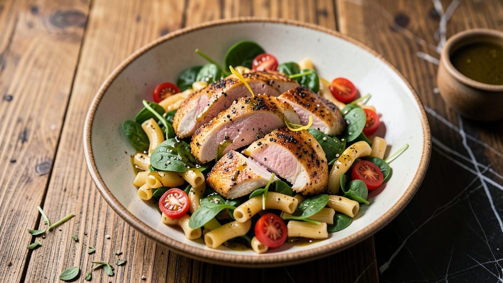 Chicken Florentine Salad Macaroni Grill Recipe: Grilled Chicken and Spinach Pasta Harmony