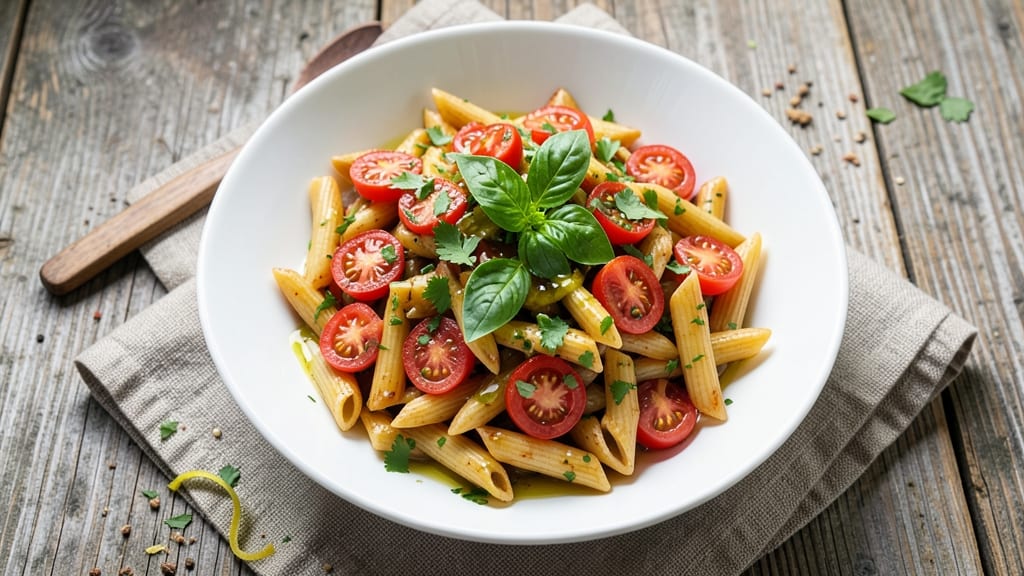 Cold Tomato Pasta Salad Recipe: Bright, Juicy, and No-Mayo Creaminess