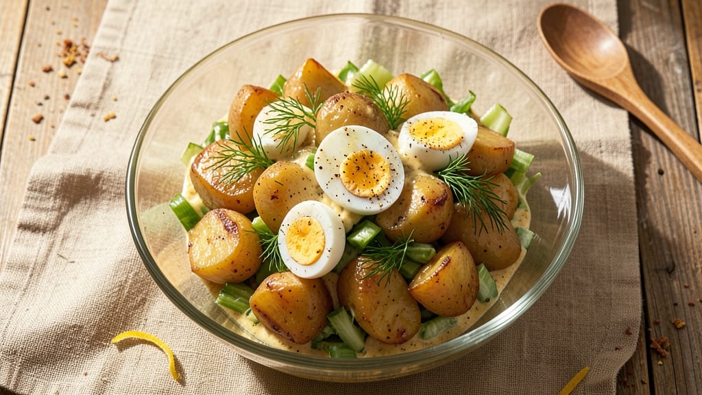 Charlie's Potato Salad Recipe: Celery Crown Crunch and Zesty Herb Vinaigrette Twist