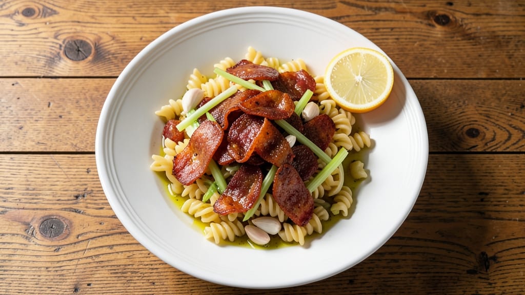 Chorizo Pasta Salad Recipe: Smoky Spice and Crisp Celery Crowns in 20 Minutes
