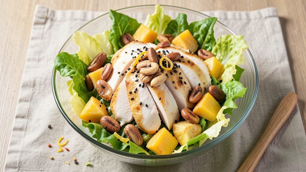 Chinese Chicken Salad Hawaii Recipe: Tropical Crunch With Pineapple and Macadamia Magic