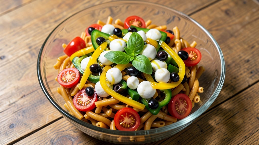 Chopped Italian Pasta Salad Recipe: Pasta, Peppers, and Parmesan Party