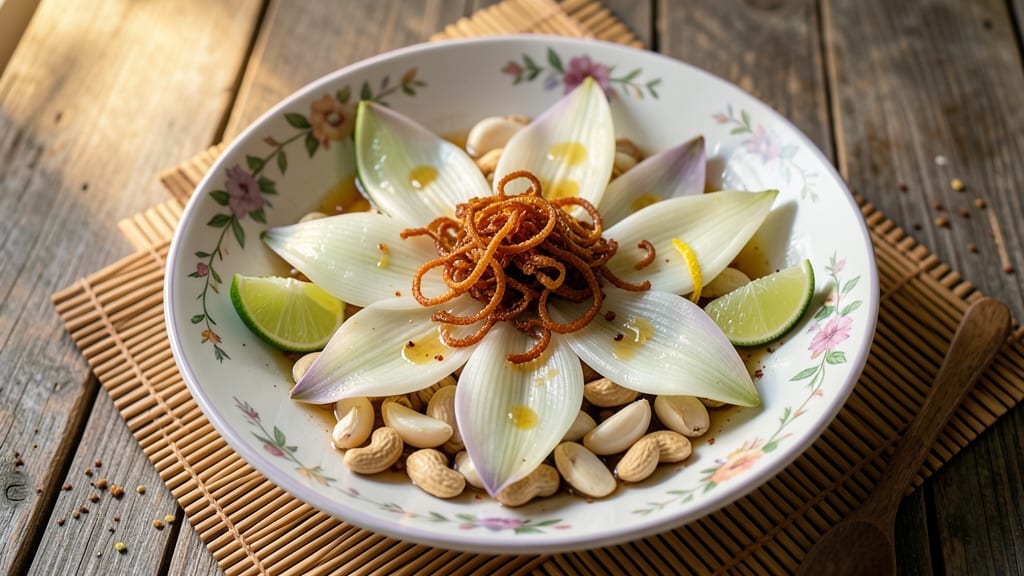 Vietnamese Banana Flower Salad Recipe: Crispy Textures and Tangy Lime Zing