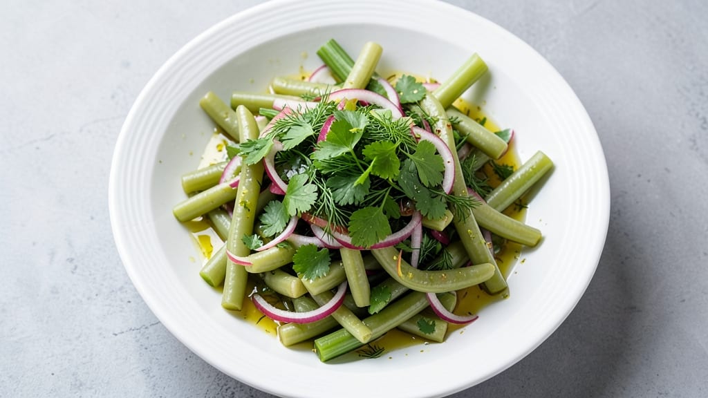 Wax Beans Salad Recipe: Bright Herb Vinaigrette Keeps Celery Crisp for Days