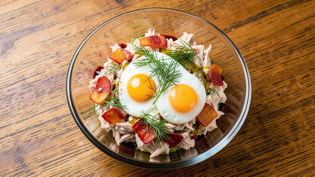 Tuna Salad Recipe With Egg And Pickles: Bold Briny Crunch Without Mayo Cling