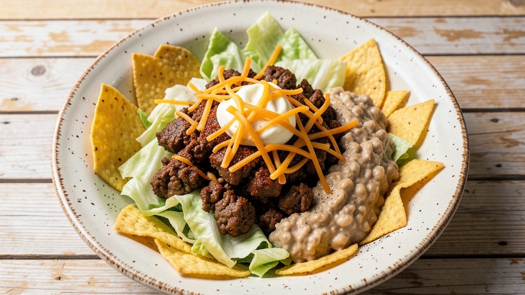 1970's Taco Salad Recipe: Retro Crunch Meets Smoky Chipotle Cream Cheese