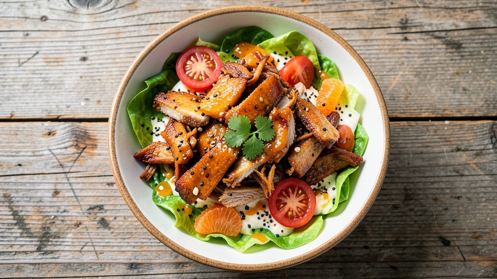 Carnitas Salad Recipe: Crispy Pork Bites with Zesty Lime Vinaigrette